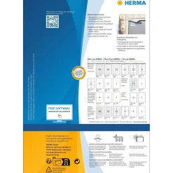 Herma etiket inkjet film ekstra stærk 210X297 mat (40)