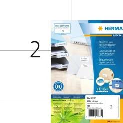 Herma etiket recycled 210x148 hvid (160)