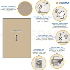 Herma etiket Silphie 210x297 kraftpapir (20)