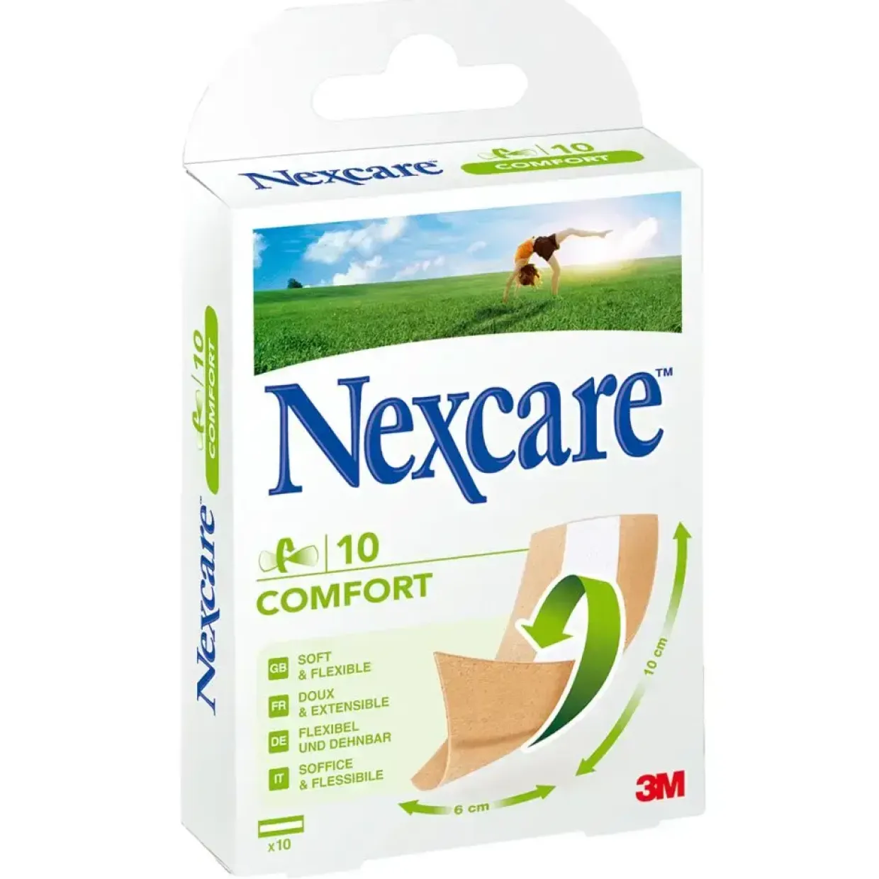 Hæfteplaster - Comfort Strips 10x6cm - Beige - 1 pakke