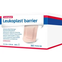 Hæfteplaster - Leukoplast Barrier 3,8x2,2cm - Brun - 100 stk
