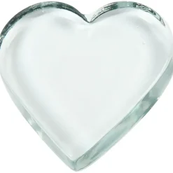 Hjerte glas 9x9 cm