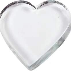Hjerte glas 9x9 cm