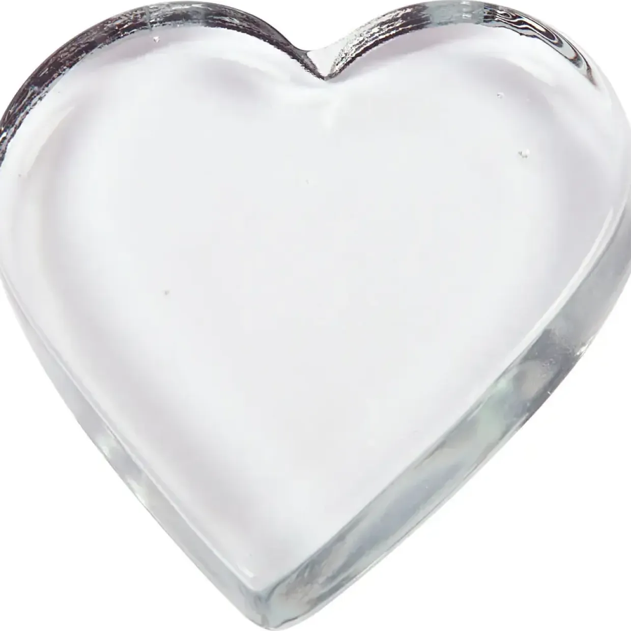Hjerte glas 9 x 9 cm 10 stk