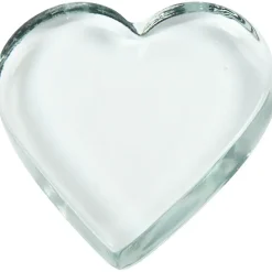 Hjerte glas 9 x 9 cm 10 stk
