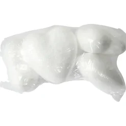 Hjerte i styropor – højde 6 cm – 5 stk