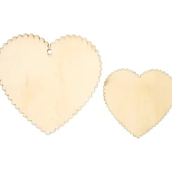 Hjerter størrelse 7,5 x 7,5 cm størrelse 5,1 x 5,1 cm | 12 stk.