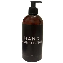 Hånddesinfektion gel 85% ethanol med glycerin eksklusiv flaske med pumpe 500 ml - 12 fl/krt