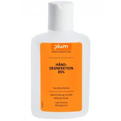 Hånddesinfektion Gel Plum 85% Ethanol 150ml med Glycerol og Snaplåg - 24 fl x 150 ml/krt