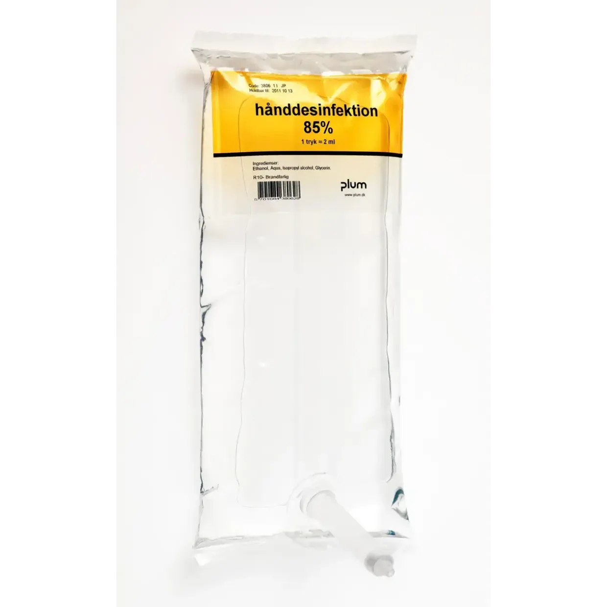 Hånddesinfektion - Plum 85% Refill 1L - 6 stk - Til Combiplum dispenser