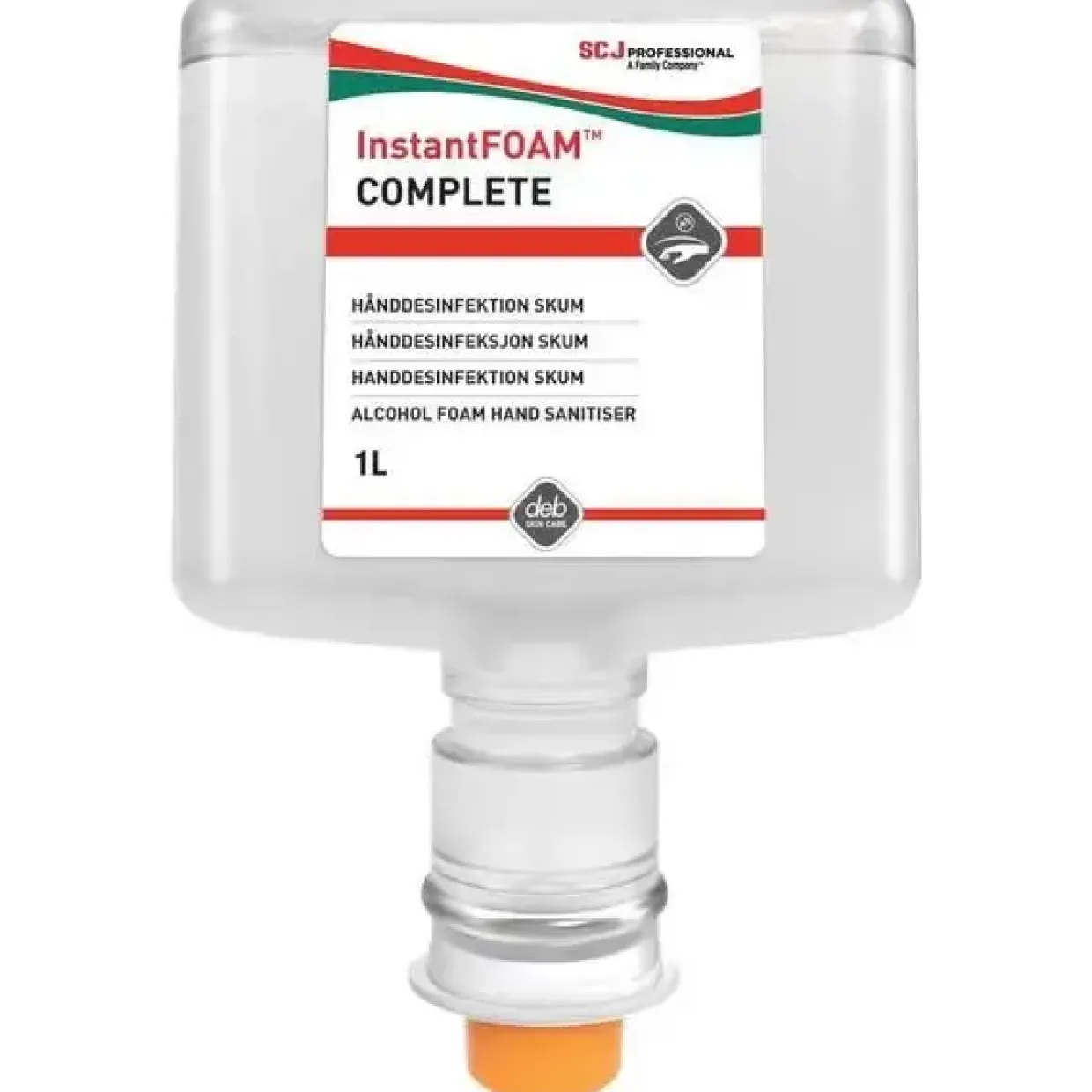 Hånddesinfektion Skum InstantFOAM Complete 1ltr med 80% Ethanol t/TouchFREE disp - 3 fl x 1 ltr/krt