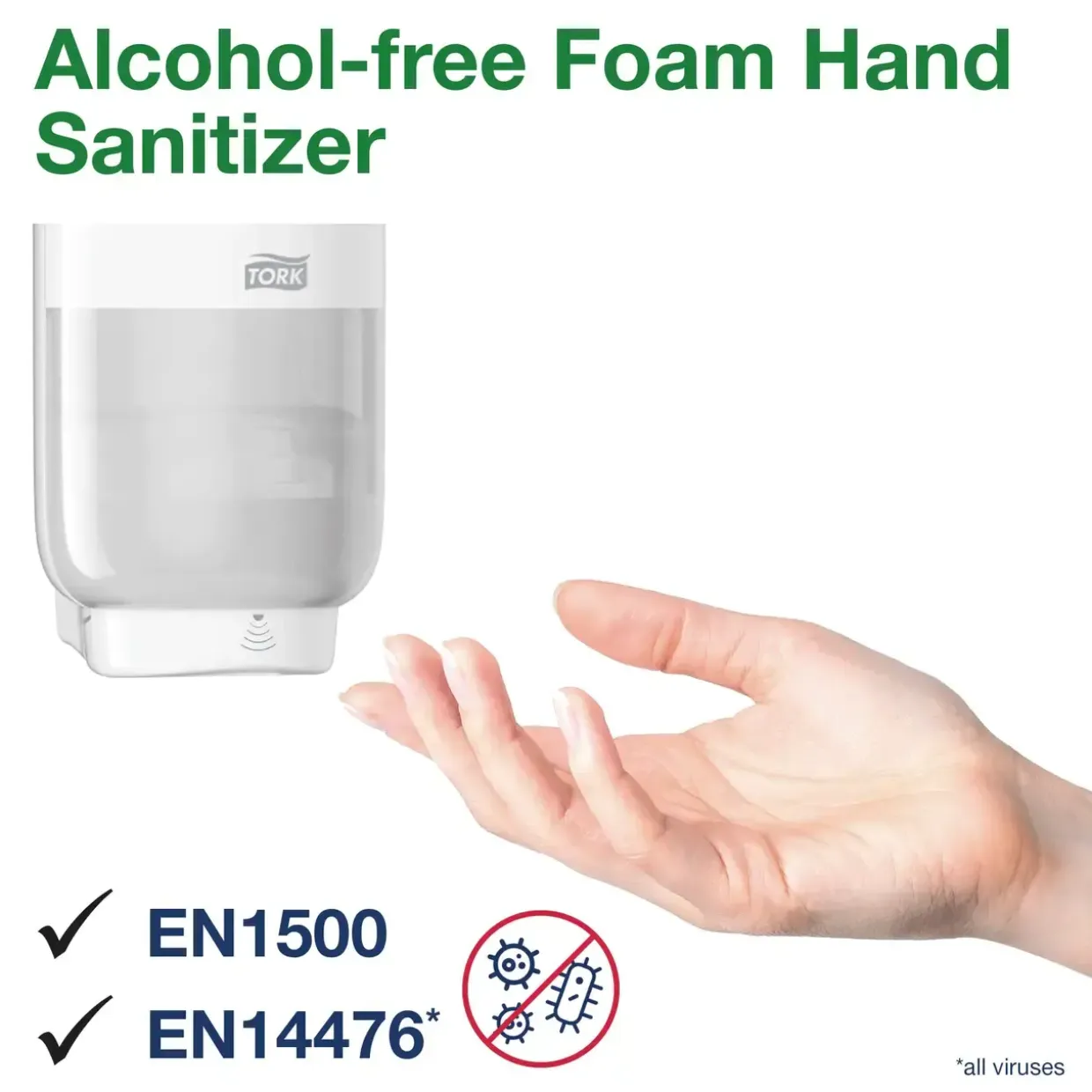 Hånddesinfektionsskum - Tork 520402 - S4 - 1000 ml - Uden alkohol - 6 stk