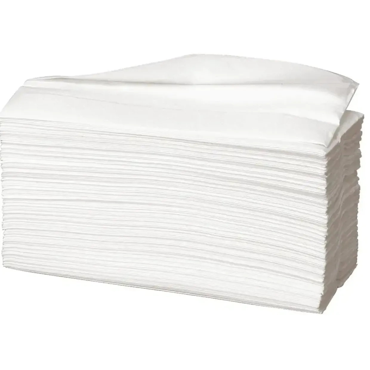 Håndklædeark - Care-Ness Excellent - 2-lags - Hvid - 153 ark - 20 pakker
