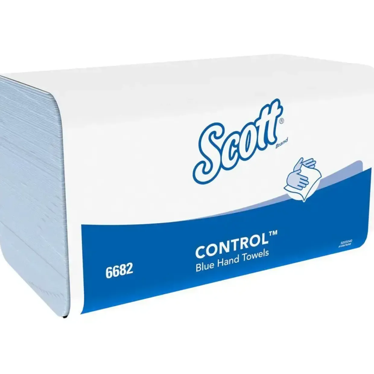Håndklædeark, Kimberly-Clark Scott, 1-lags, Z-fold, 31,5x20cm, 10,5 cm, blå, blandingsfibre - 3600 stk