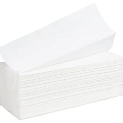 Håndklædeark - 2-lags W-fold - 34 x 22 cm - Hvid - 100% nyfiber - 35 pakker