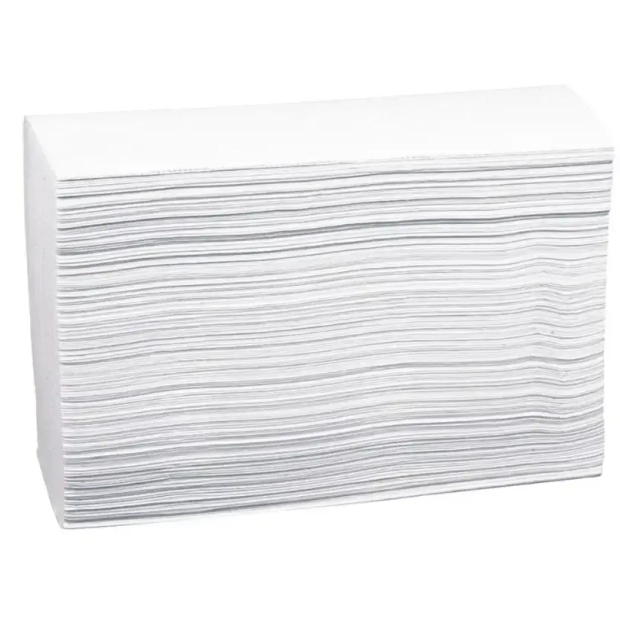 Håndklædeark, Neutral, 2-lags, Z-fold, 24x23,5cm, 8 cm, hvid, nyfiber - 3750 stk