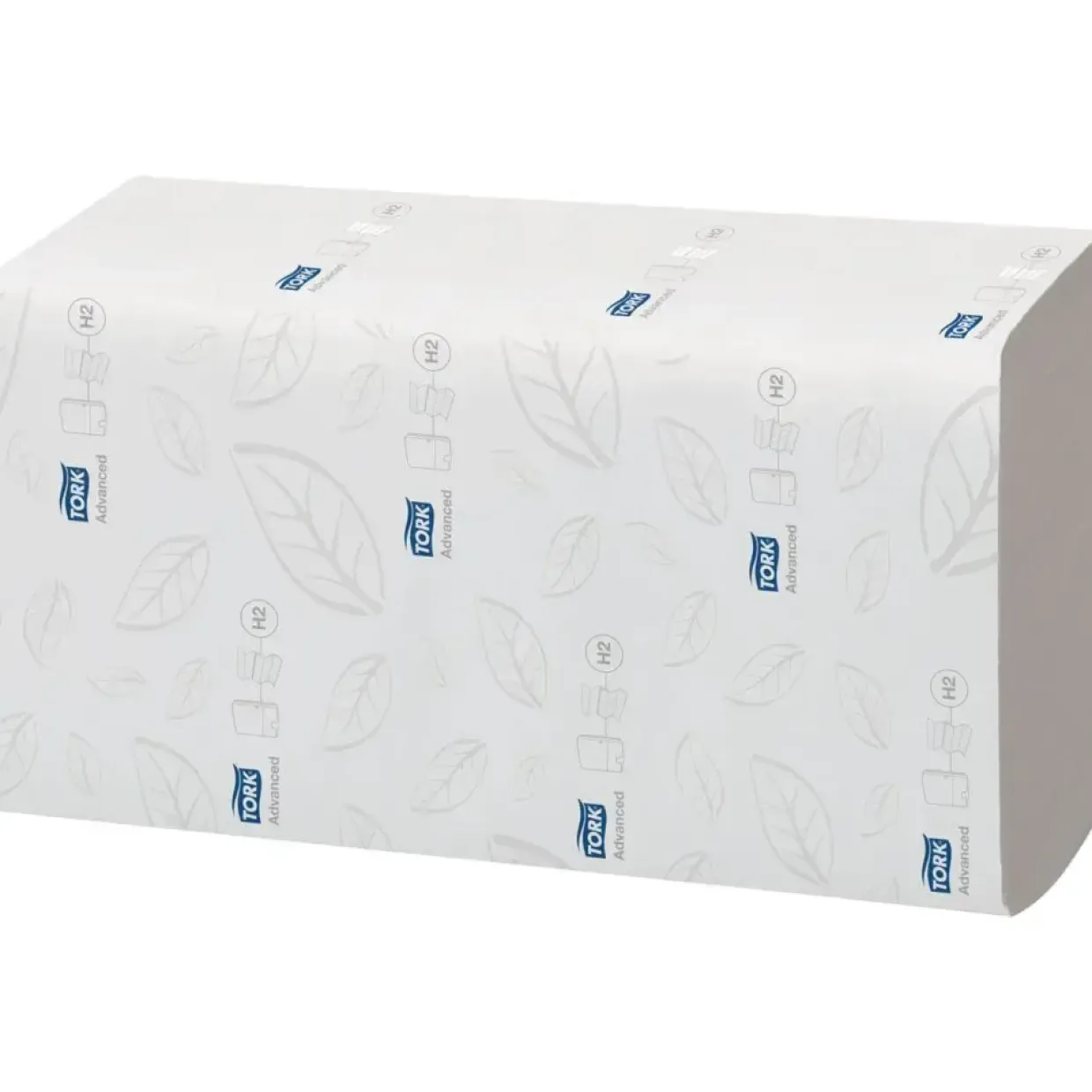 Håndklædeark Tork 129089 H2 Advanced 2-lags nonstop 25,5x21,2cm hvid - 4200 stk