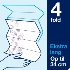 Håndklædeark - Tork H2 Premium - 100297 - 2-lags - 21,2x34 cm - Hvid - 100 ark pr. pakke - 21 pakker