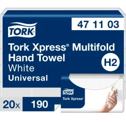 Håndklædeark Tork 471103 2-lags natur 23,40 x 21,30 cm - 3800 ark