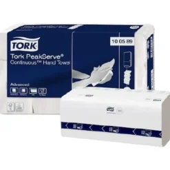 Håndklædeark Tork 100589 PeakServe H5 Advanced 1-lags Z-fold 22,5x20,1cm 270 ark x 12 pakker