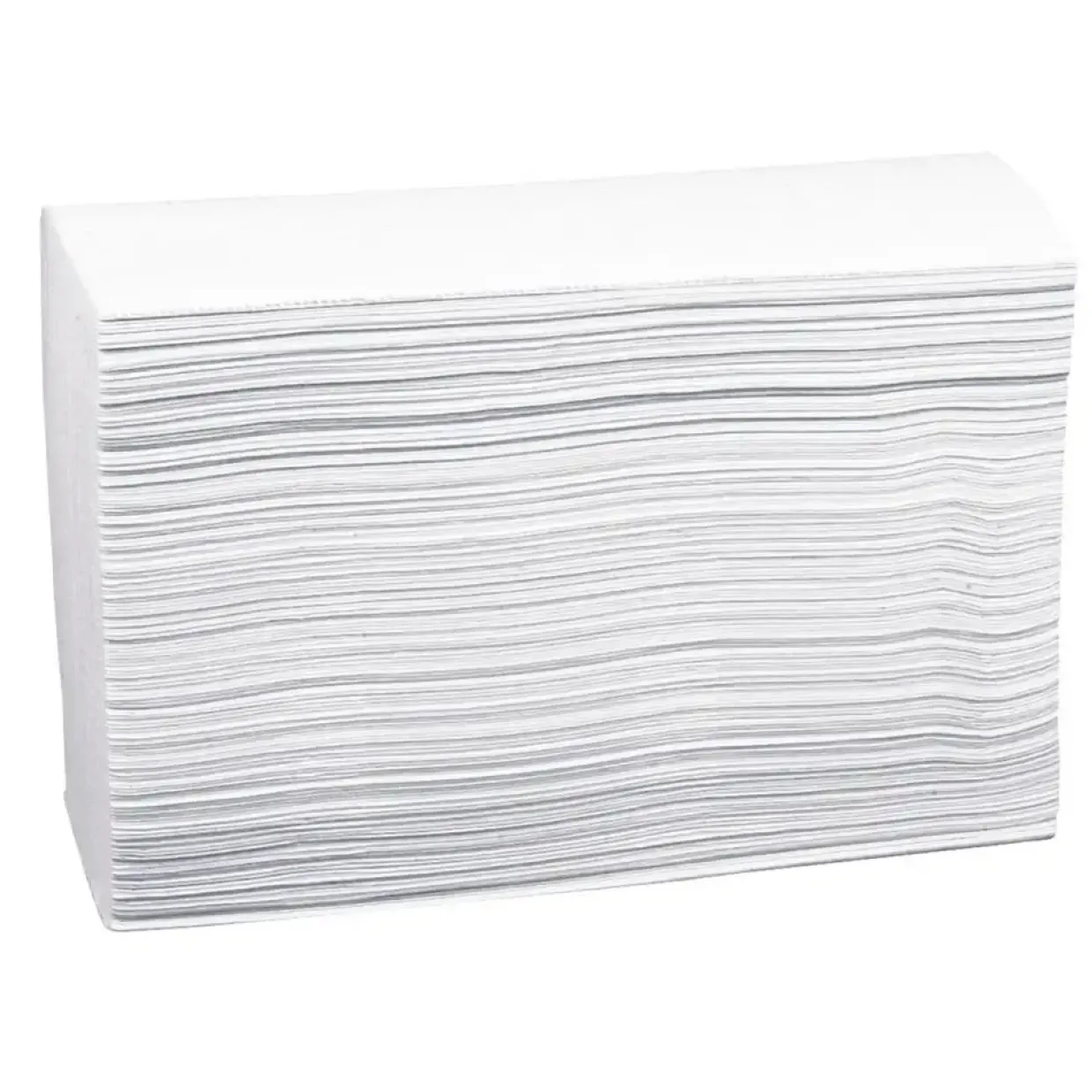 Håndklædepapir neutral, 2-lags, Z-fold, 24x23,5cm, hvid - 4000 stk