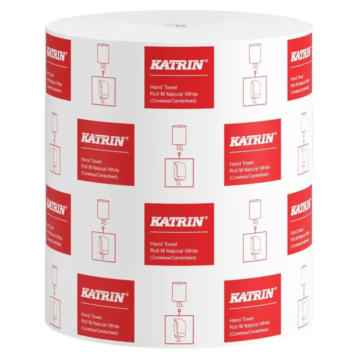 Håndklæderulle, Katrin 476512, Basic, 1-lags, uden hylse, natur, 20,50 cm x 300 m - 6 stk