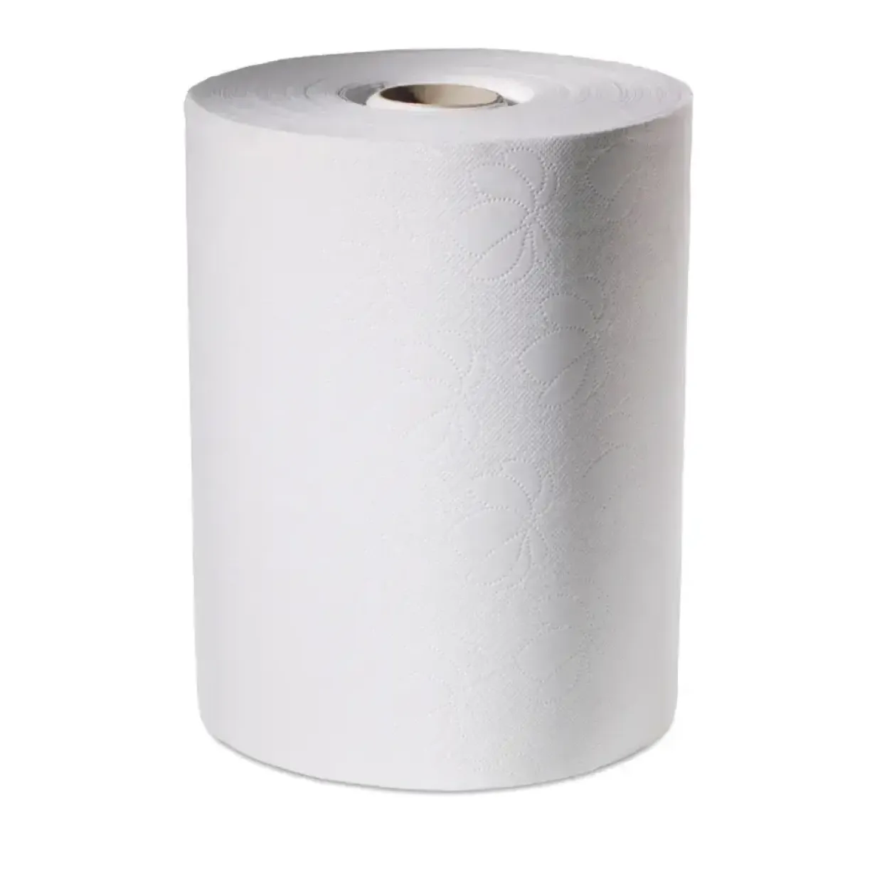 Håndklæderulle 2-lags 143m x 24,7cm Ø19,3cm hvid blandingsfibre - 6 ruller
