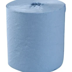 Håndklæderulle, neutral, 1-lags, Midi, 300m x 20cm, Ø19cm, blå, - 6 stk