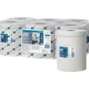 Håndklæderulle, Tork 473412 M4 Standard, 1-lags, Mini, Ø19cm, hvid, nyfiber, med spiralhylse - 6 stk