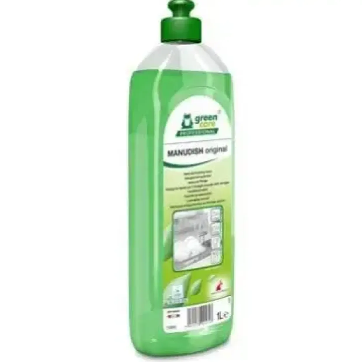 Håndopvask MANUDISH Original Ecolabel uden Parfume 1 ltr Grøn - 10 fl x 1 ltr/krt