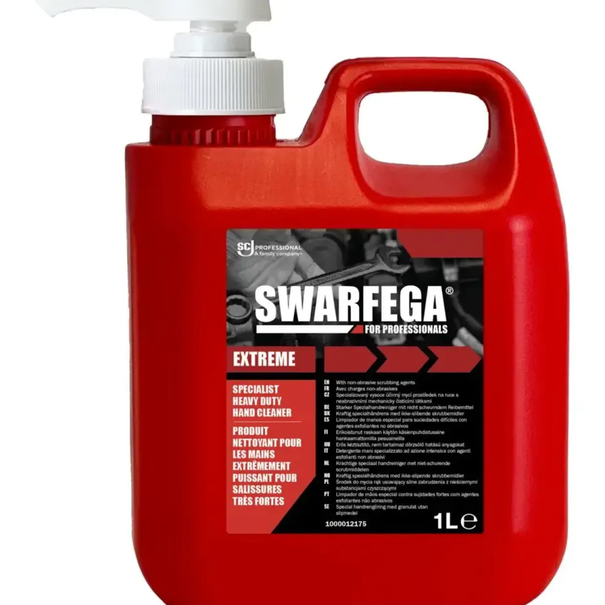 Håndrens, SC Johnson Swarfega Extreme, 1000 ml, rød, med farve og parfume - 6 stk