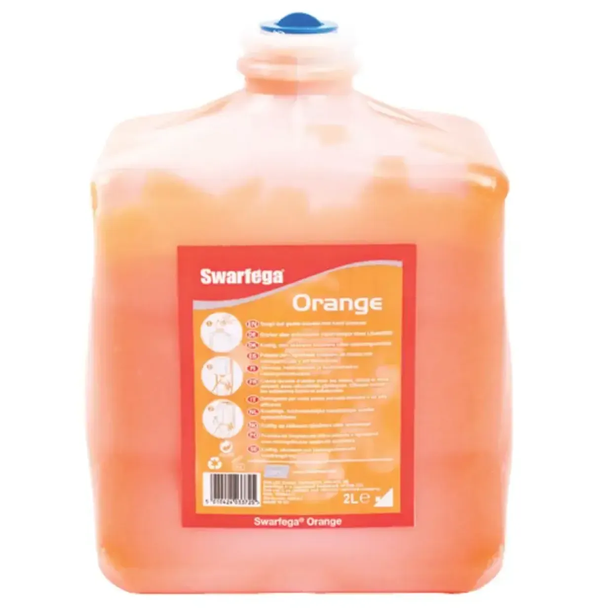 Håndrens - SC Johnson Swarfega Orange - 2000 ml - Med farve og parfume - 6 stk