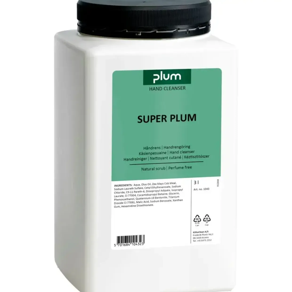 Håndrens, SuperPlum, med farve og uden parfume, 3000 ml - 6 stk