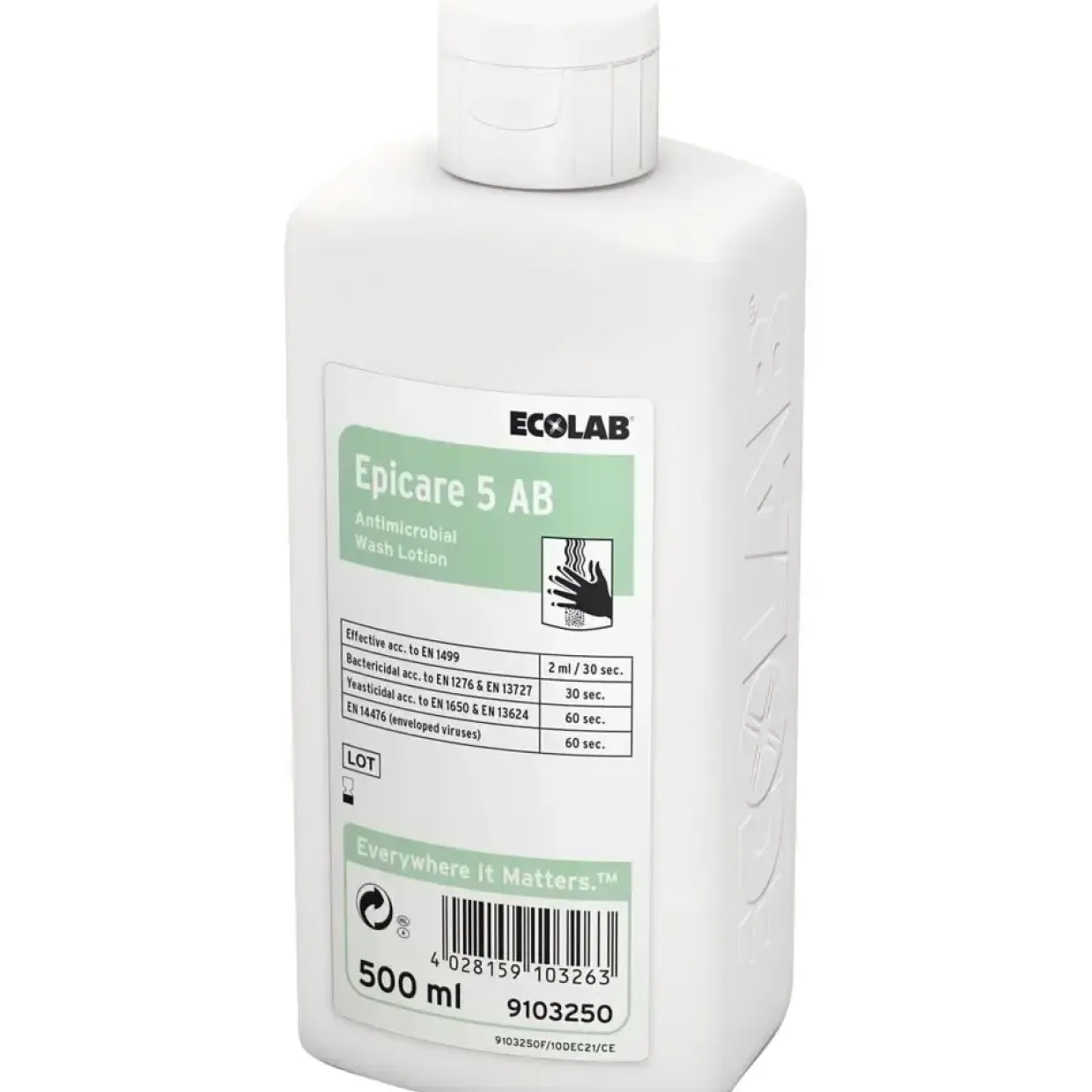 Håndsæbe - Ecolab Epicare 5C - 500 ml - Uden farve og parfume - 6 stk