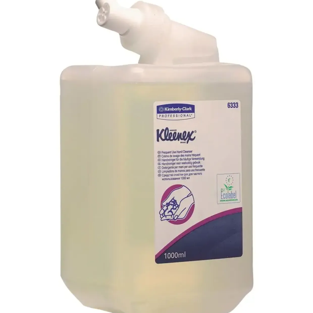 Håndsæbe Kimberly-Clark 1000 ml flydende uden farve og parfume 1 ml pr. dosering - 6 stk
