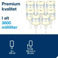 Håndsæbe - Tork 420502 Premium - Med farve og parfume - 475 ml - 8 stk