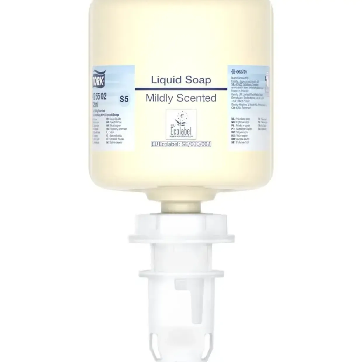 Håndsæbe, Tork 425502, S5, 525 ml, Mini, med farve og parfume, flydende