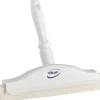 Håndskraber, Vikan Hygiejne, hvid, med fast led, hvidt gummi, 25 cm