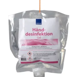 Håndsprit gel Abena 85% refill poser 800 ml - 6 stk