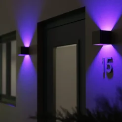 Hombli Smart Outdoor Wall Light, Black