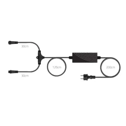 Hombli 100W Pathway / Spot Light Adapter til Udendørs belysning og styring (EU) black