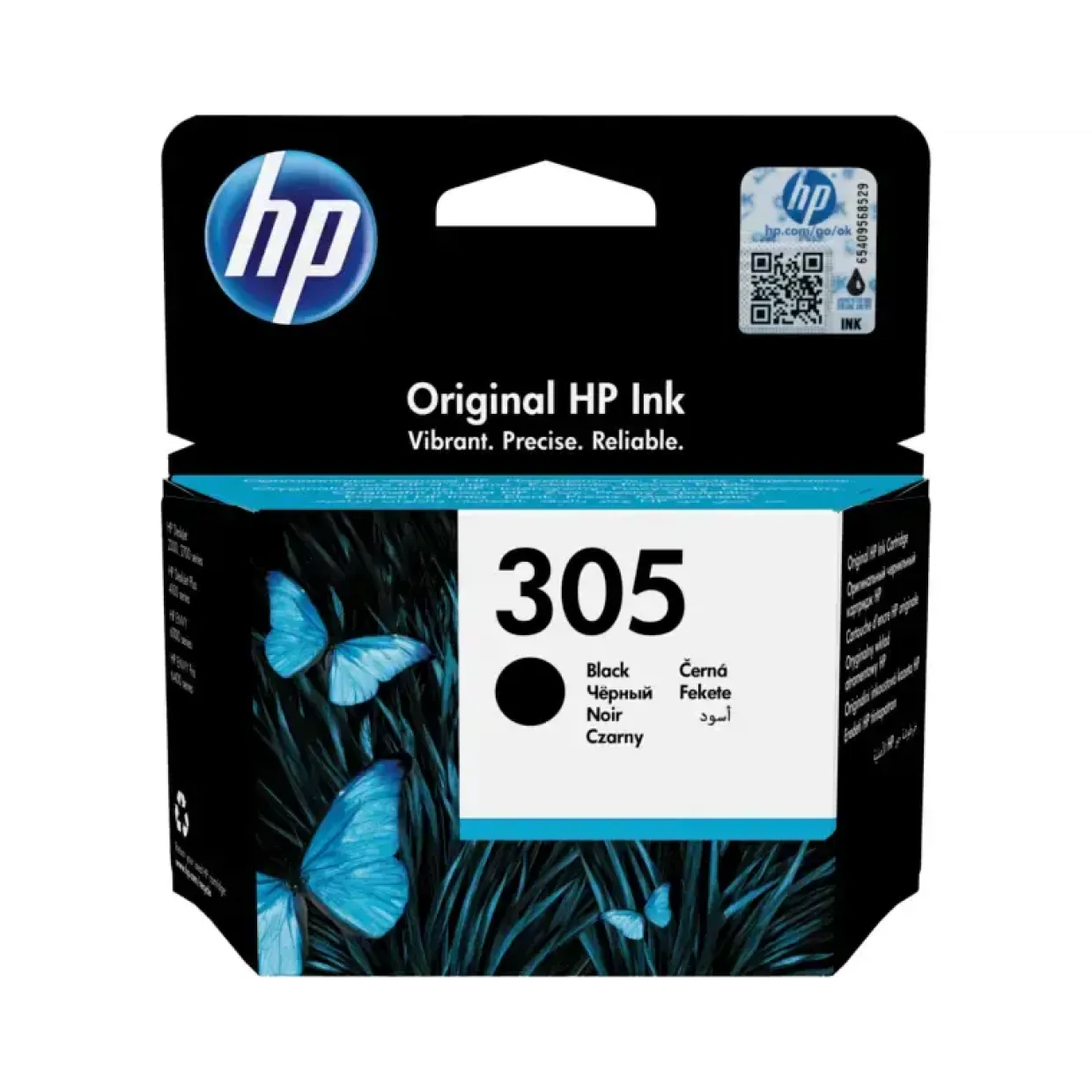 HP 305, Blækpatron, Sort, 120 sider