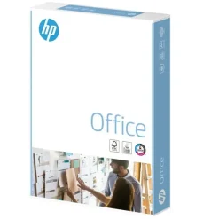 HP, Office, hvid, Eur palle, Kopipapir træfri ECF, 80g/m2, 420mm x 297mm, A3 Bred bane, pakke a 500 - 5 stk