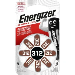 Høreapparat batteri Energizer Hearing Aid Zinc Air 312 Battery (8 pack) - Køb minimum 6 stk.
