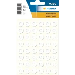 Hulforstærker - Herma - Ø12 mm - Hvid - 240 stk - Køb minimum 10 stk.