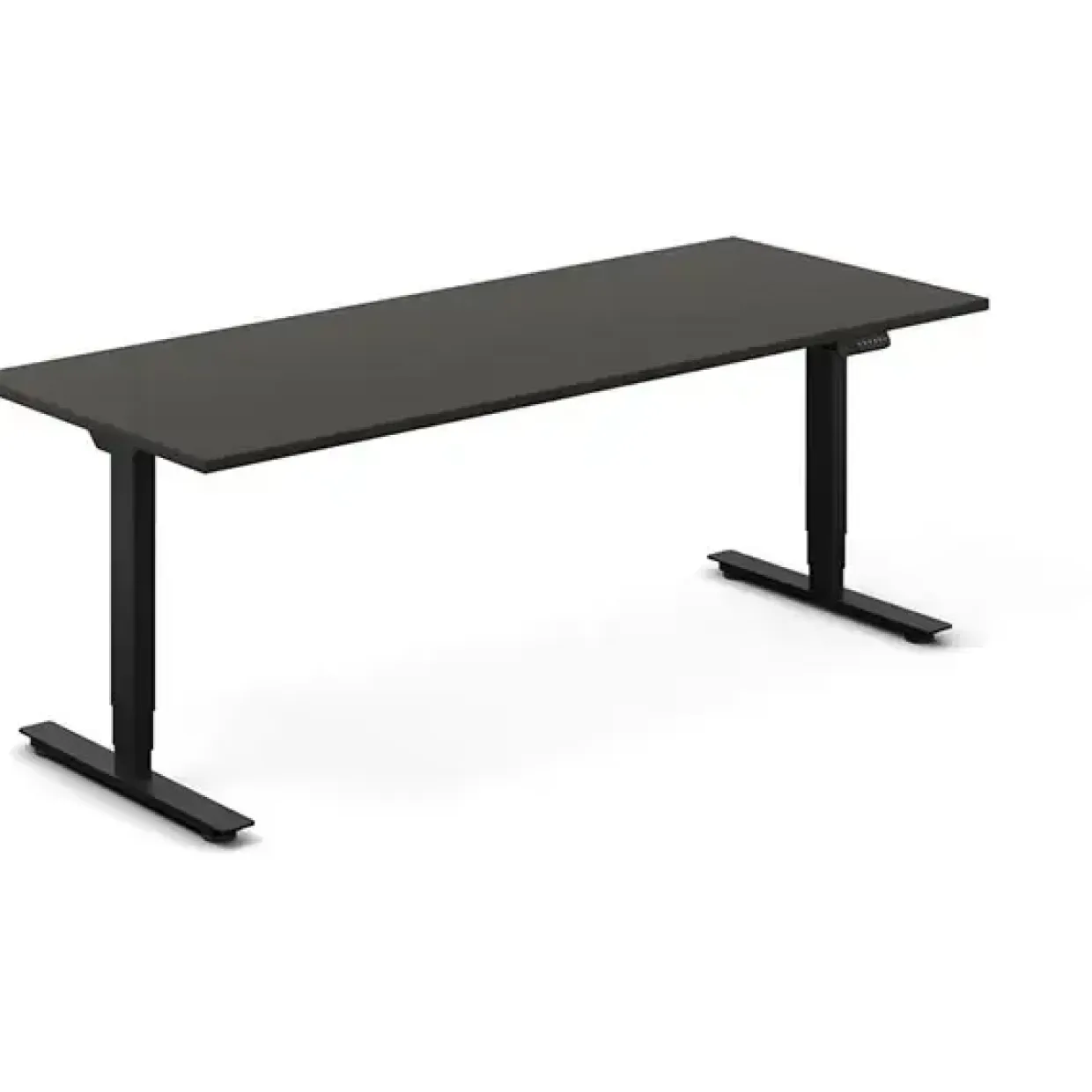 Hæve-sænkebord DNA, Antracit 2000x800 mm 2-ben/Alugrå