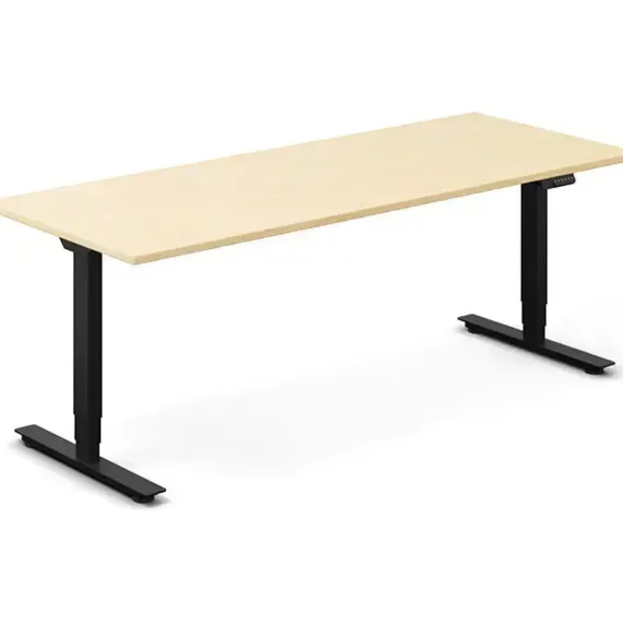 Hæve-sænkebord DNA, Birk 2000x800 mm 2-ben/Sort