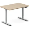 Hæve-sænkebord DNA, Eg 1200x800mm 2-ben/Alugrå