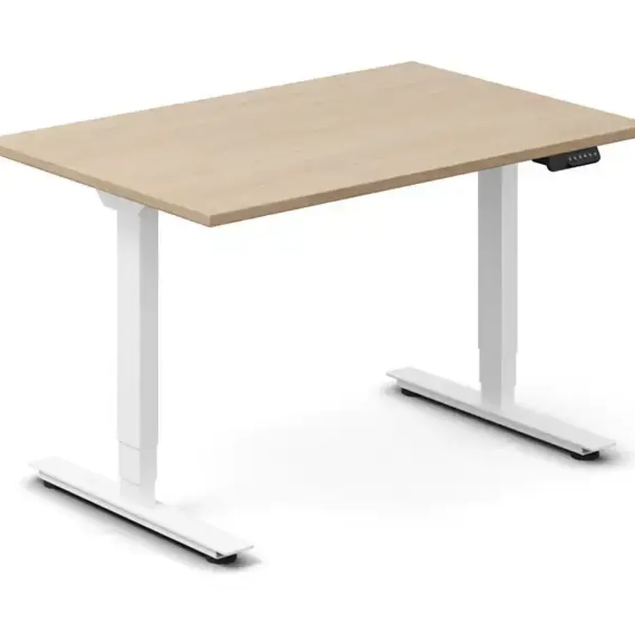 Hæve-sænkebord DNA, Eg 1200x800mm 2-ben/Hvid