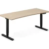 Hæve-sænkebord DNA, Eg 1800x800mm Bue 2-ben/Sort
